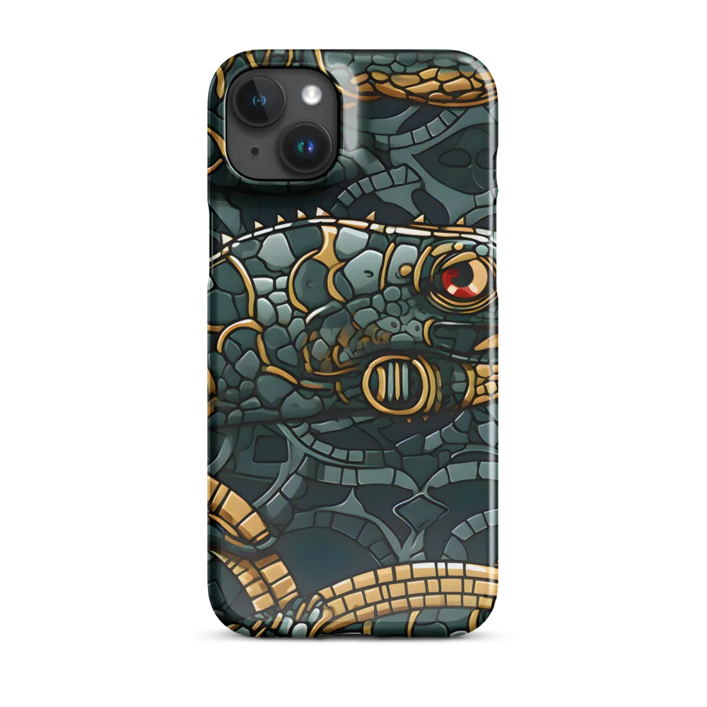 Reptilian Elegance: A Digital Art Nouveau Tapestry