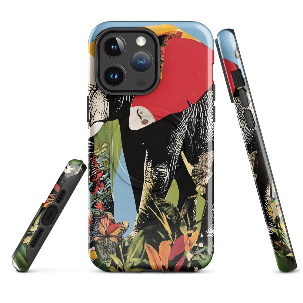 Harmony of Nature: The Elephant's Embrace | Phone Case |  14 Pro Max | MagSafe® Tough Case | Glossy