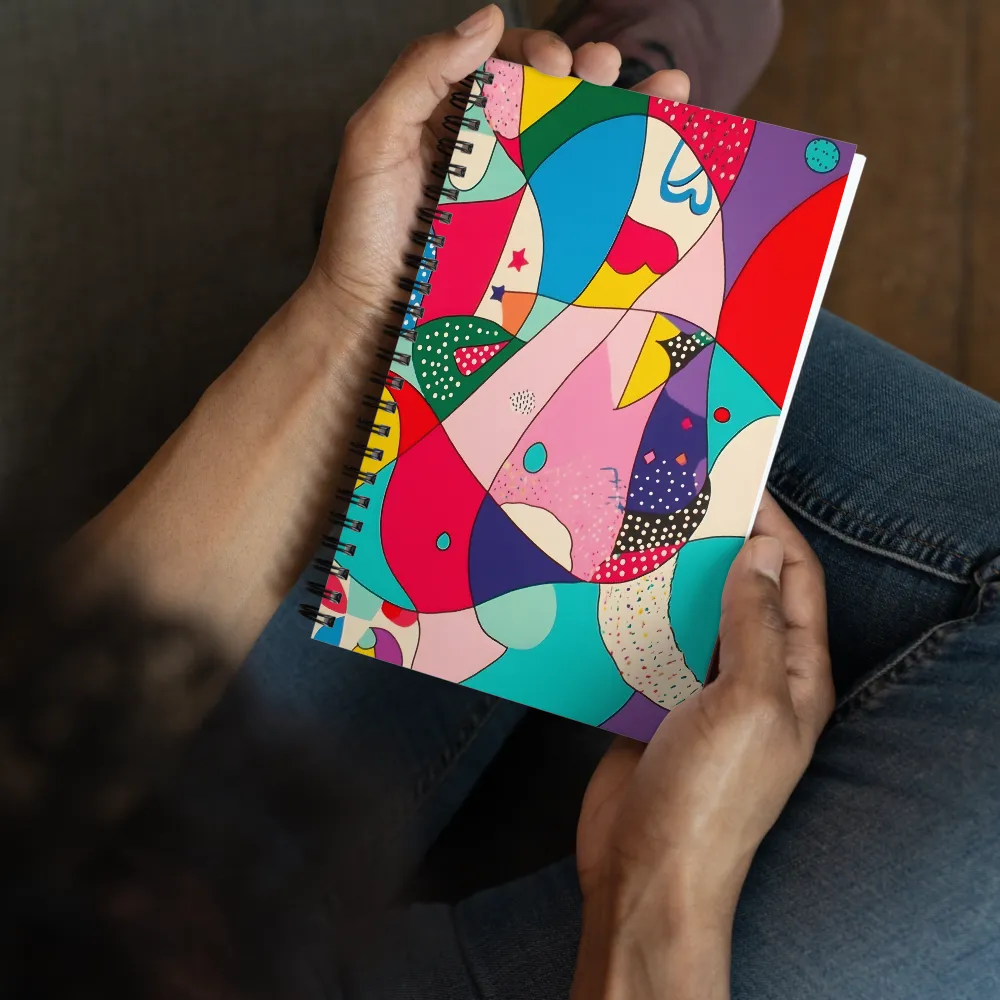 Playful Geometry in Color | Spiral Notebook