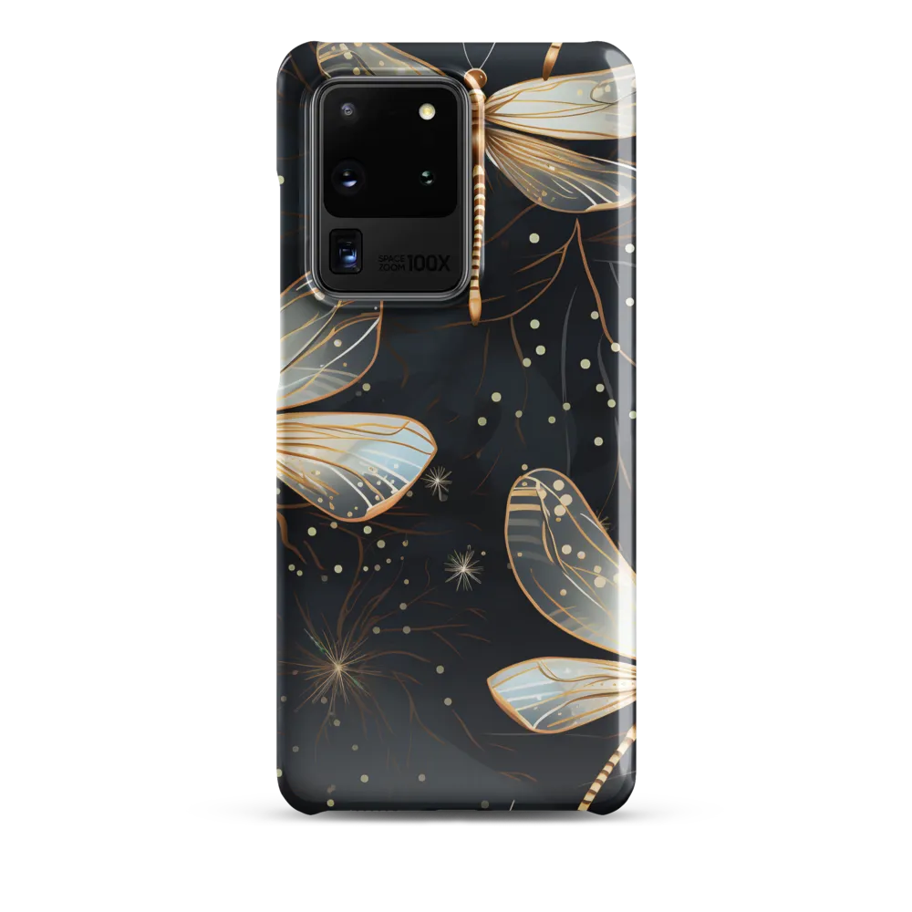 Ethereal Dance: Dragonflies in a Midnight Garden