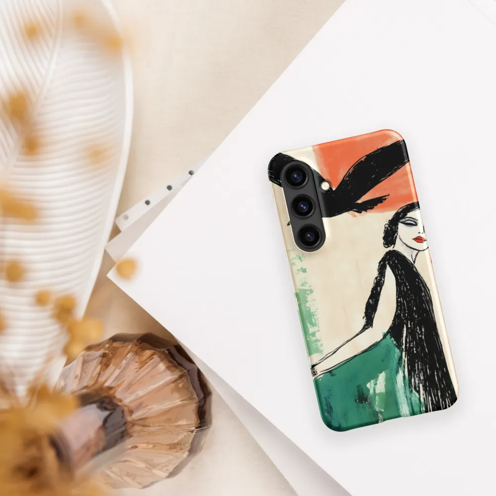 Elegance in Flight | Phone Case |  S24 | Snap Case | Matte