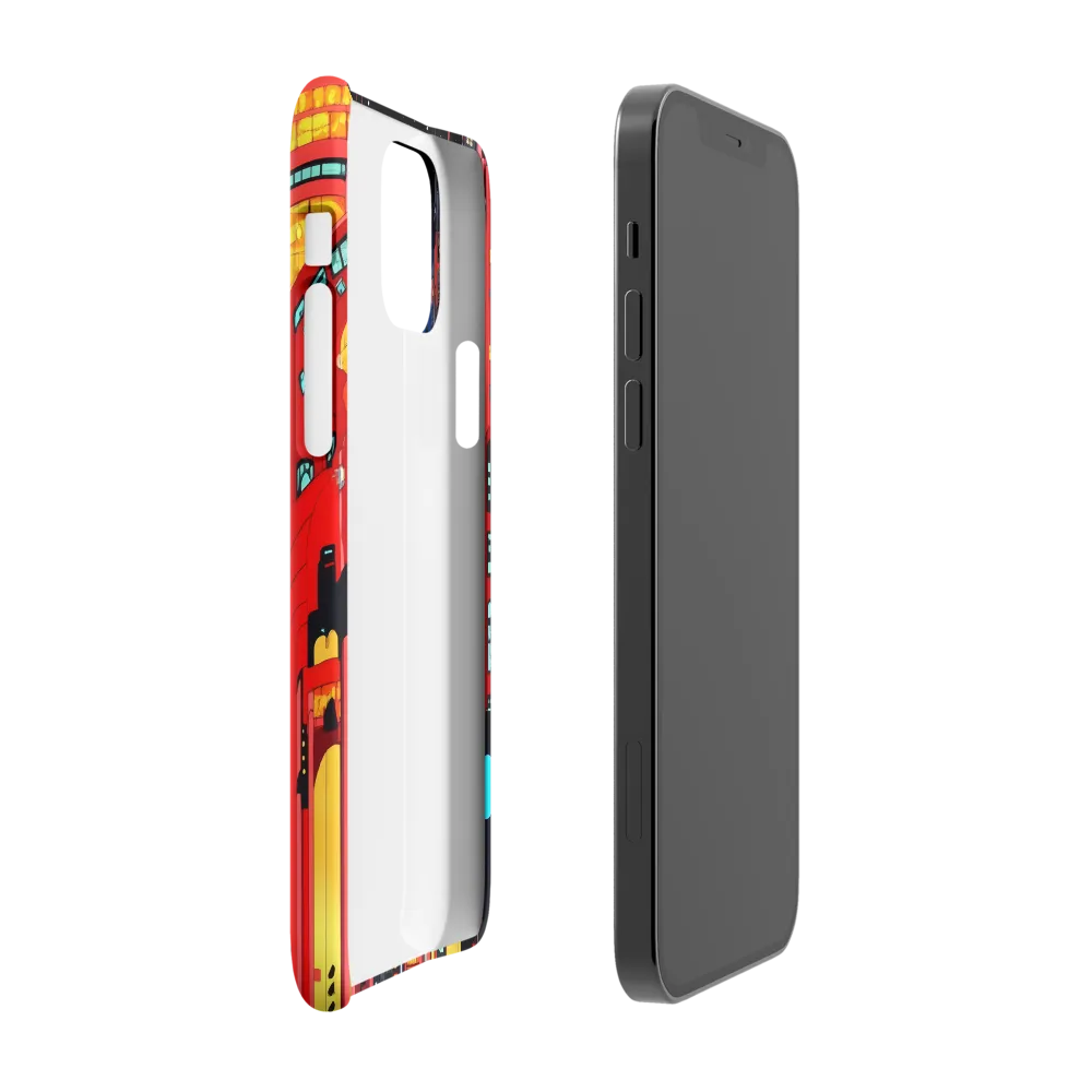 Neon Dreams: A Cyberpunk Cityscape | Phone Case |  12 Pro | Snap Case | Glossy