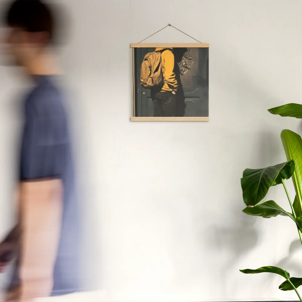 Silent Reflection | Poster With Oak Wood Hanger | 16″×16″