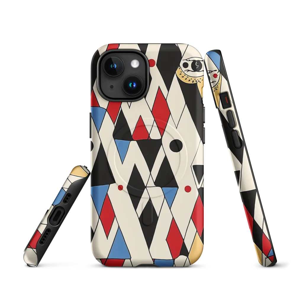 Dynamic Geometric Symphony | Phone Case |  15 | MagSafe® Tough Case | Matte