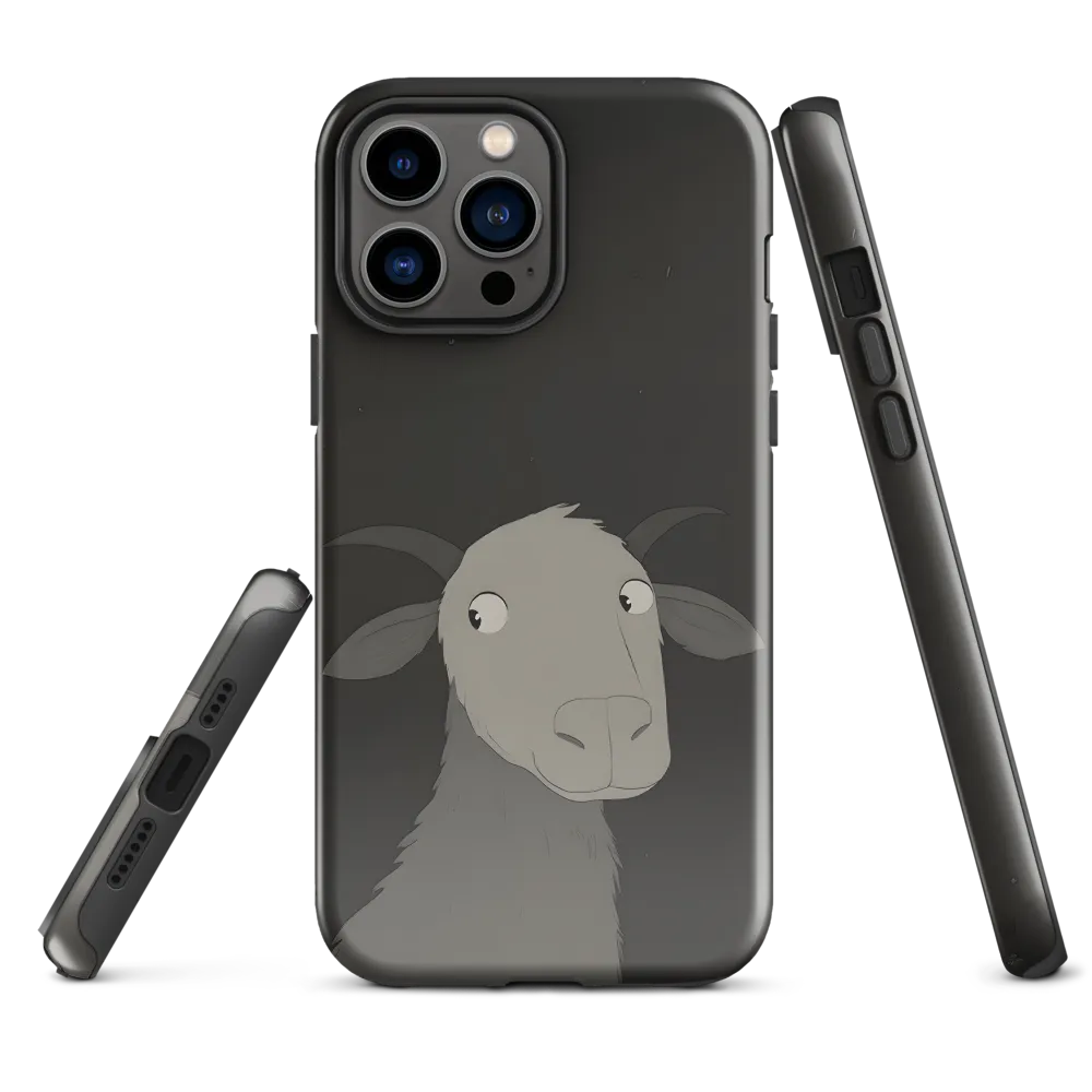 Whimsical Goat in Darkness
