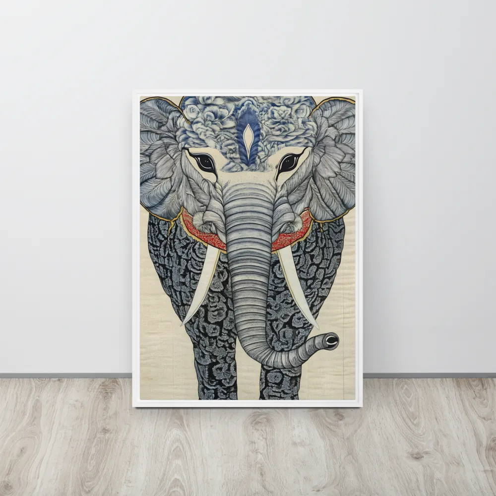 Majesty of the Elephant | Canvas with White Frame | 20″×28″