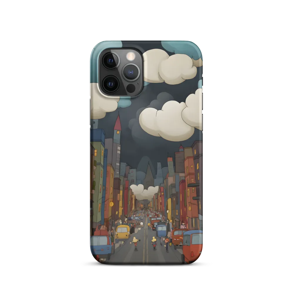 Urban Symphony: A City Awakens at Dusk | Phone Case |  12 Pro | Snap Case | Matte