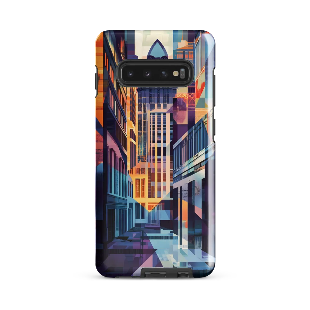 Urban Symphony: A Digital Cityscape | Phone Case |  S10 Plus | Tough Case | Glossy