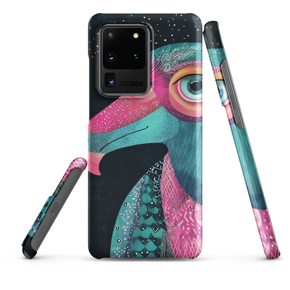 Whimsical Vulture: A Dance of Colors | Phone Case |  S20 Ultra | Snap Case | Matte