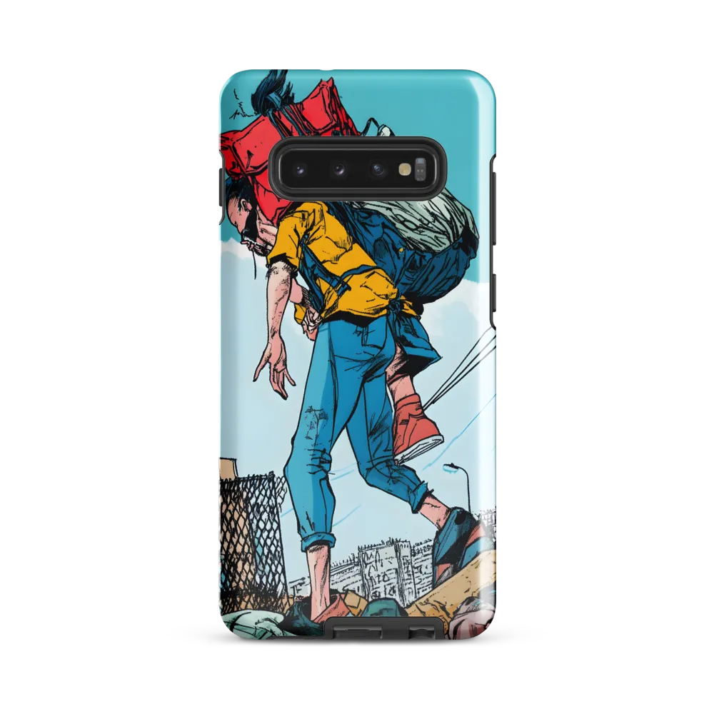 Resilience on the Urban Path | Phone Case |  S10 Plus | Tough Case | Glossy