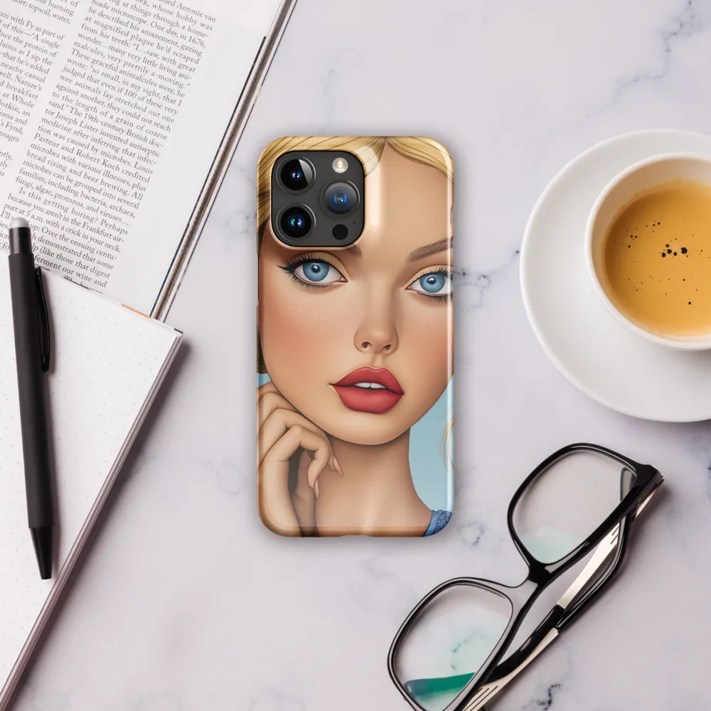 Serenity in Blue | Phone Case |  15 Pro Max | Snap Case | Glossy