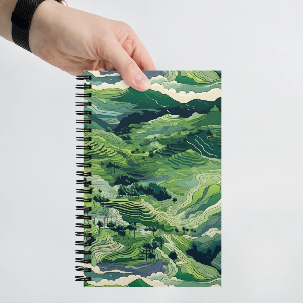 Harmony of the Lush Landscape | Spiral Notebook