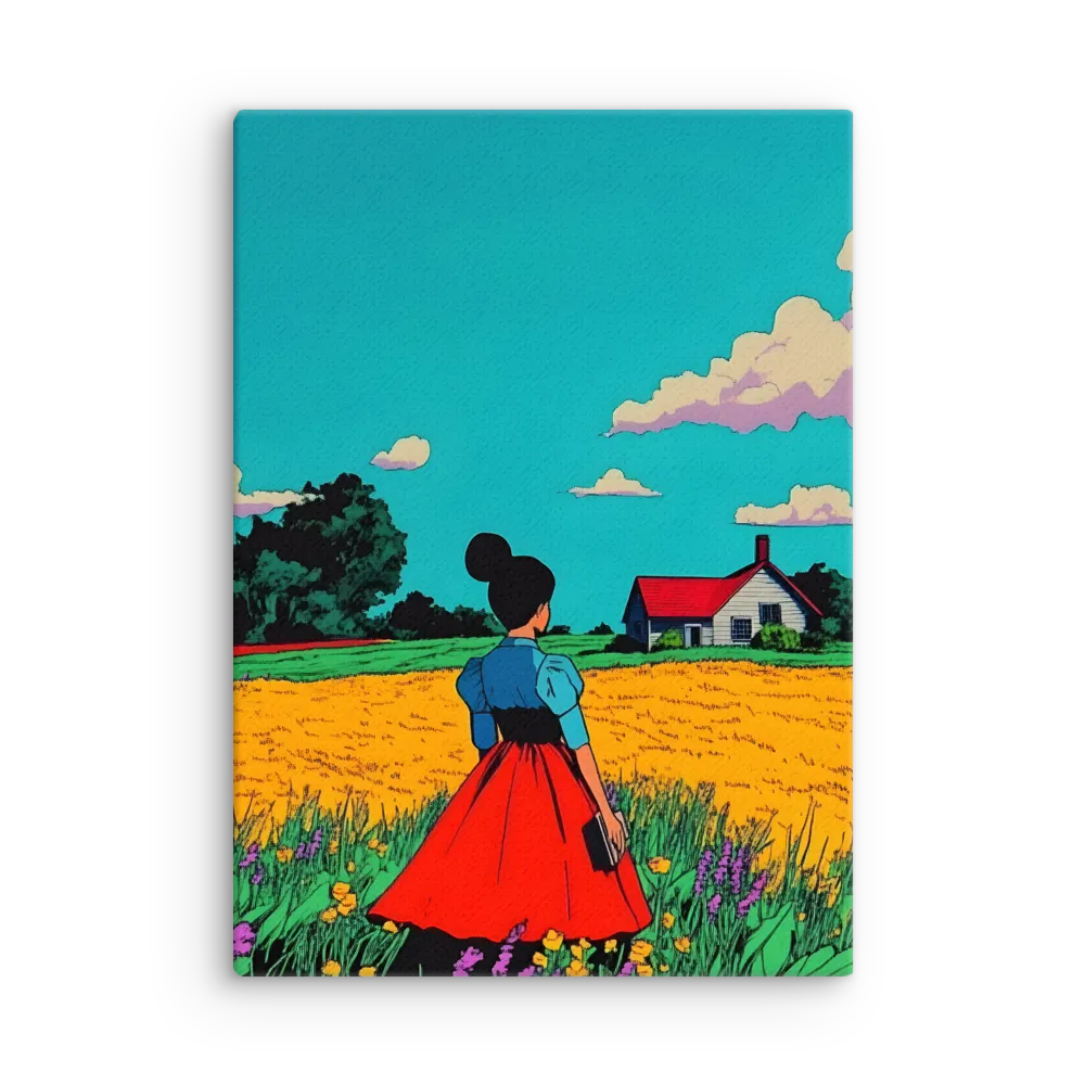 Whispers of a Sunlit Meadow | Thin Canvas | 20″×28″