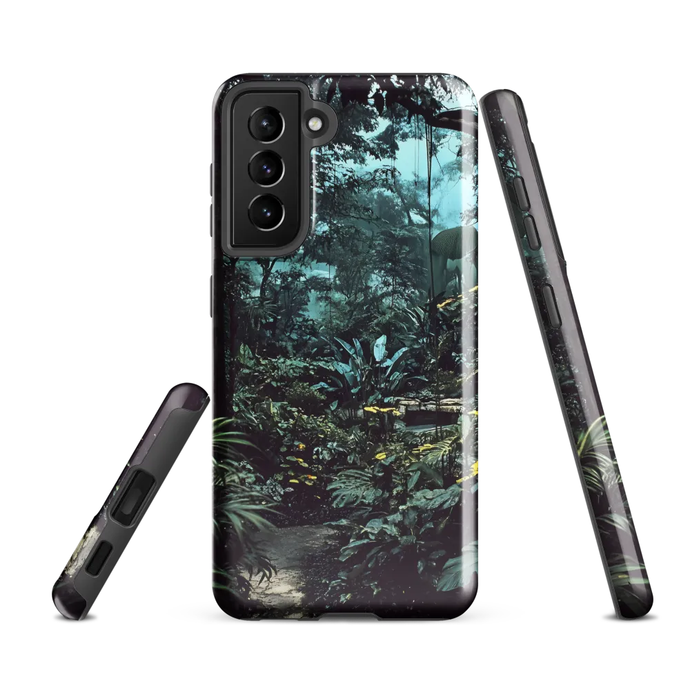 Whispers of the Emerald Jungle | Phone Case |  S21 FE | Tough Case | Glossy