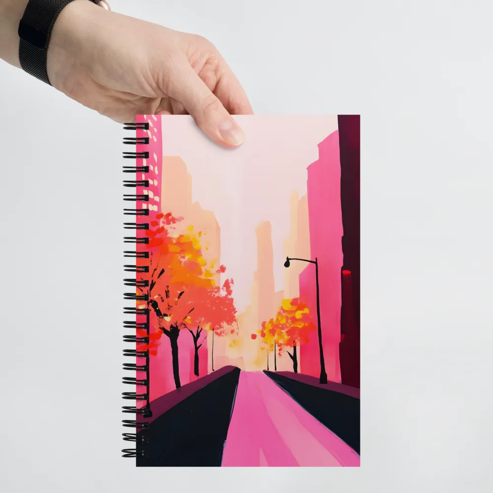 Autumn Serenity in the City | Spiral Notebook