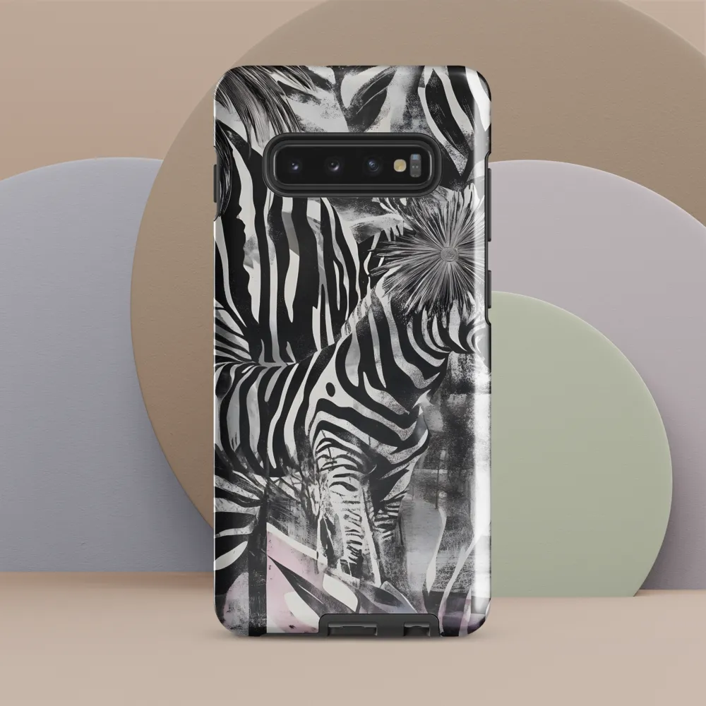 Zebra in the Jungle of Illusions | Phone Case |  S10 Plus | Tough Case | Glossy