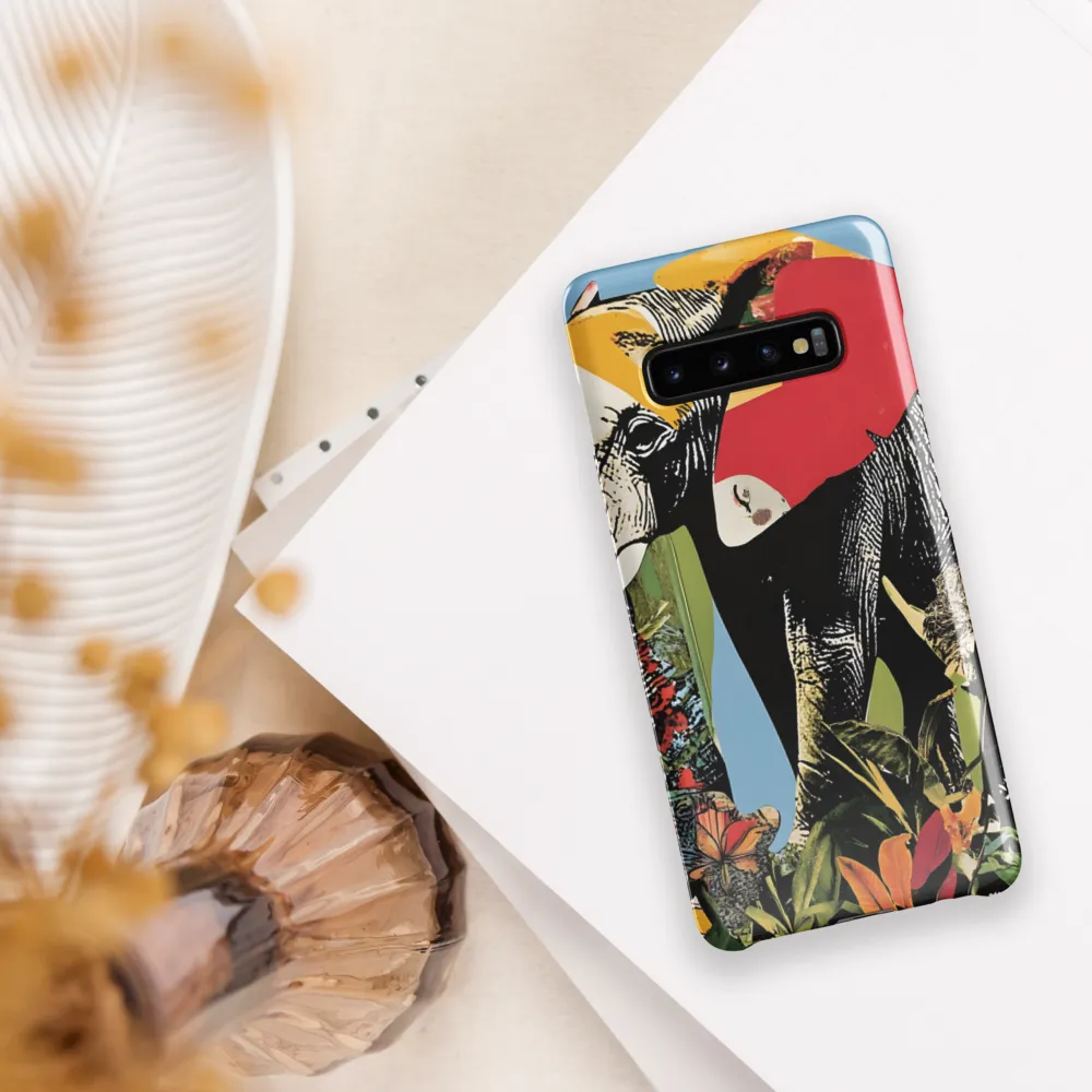 Harmony of Nature: The Elephant's Embrace | Phone Case |  S10 Plus | Snap Case | Glossy