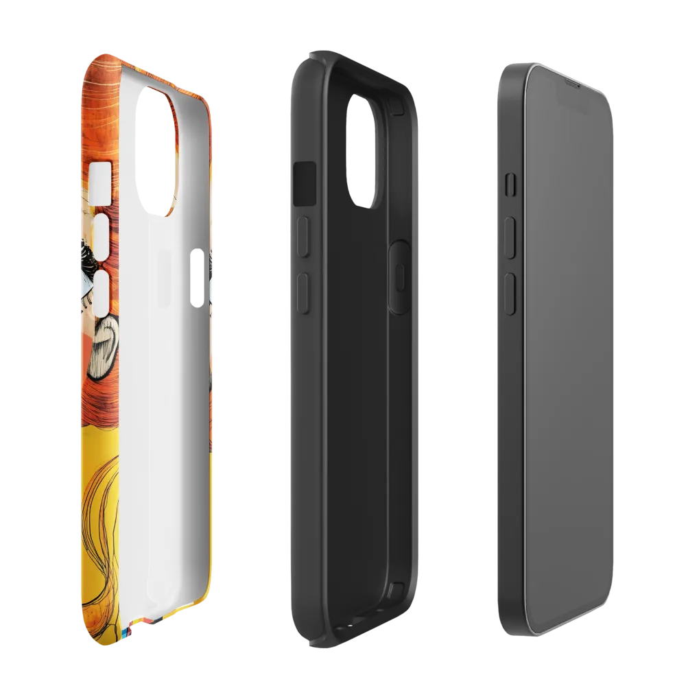 Whimsical Portrait of a Girl | Phone Case |  13 | Tough Case | Glossy