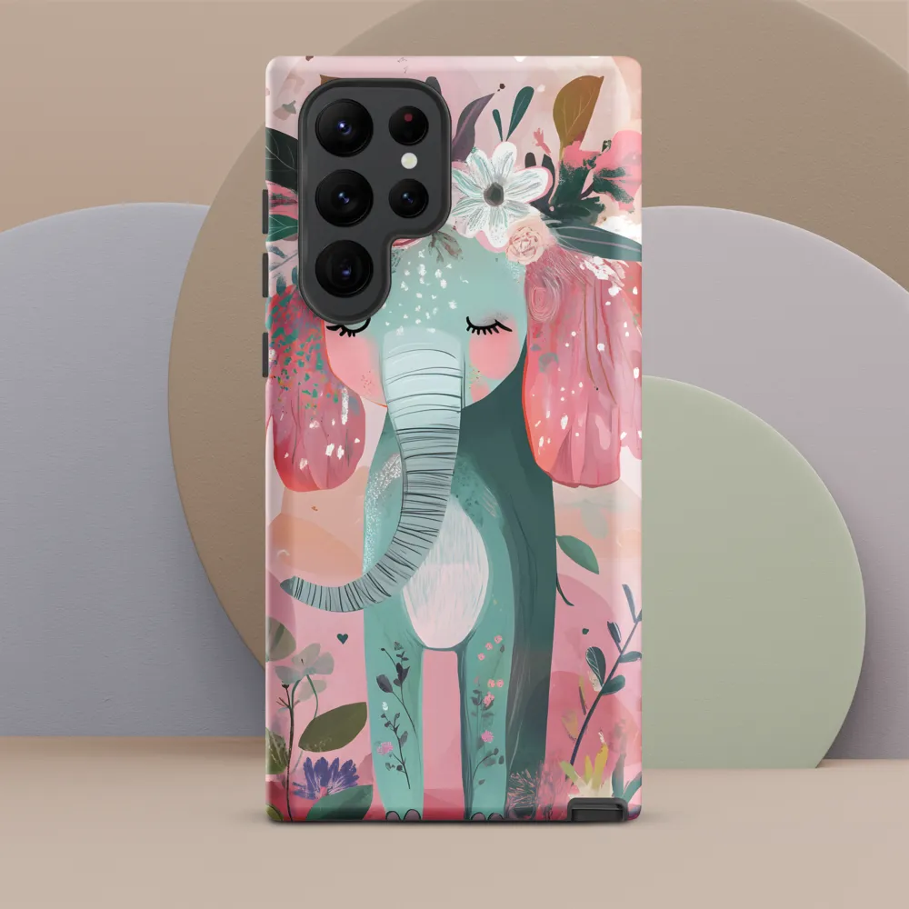 Whimsical Elephant in Bloom