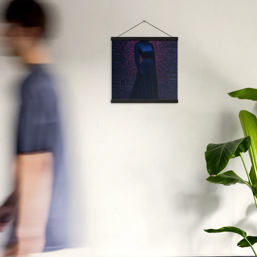 Veil of Enigma | Poster With Black Wood Hanger | 16″×16″
