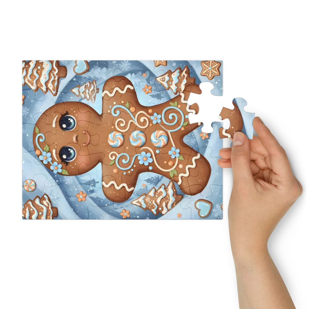 Gingerbread Friend 
 Jigsaw Puzzle in Tin Box