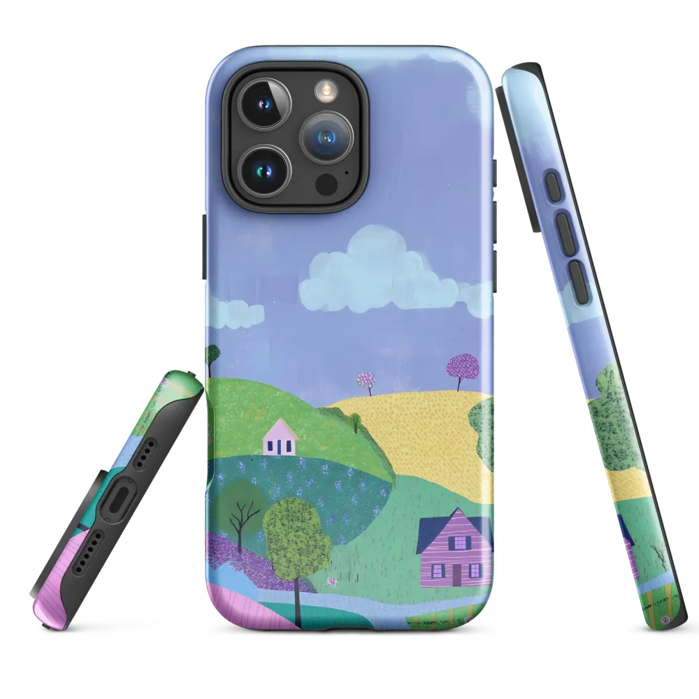 Whimsical Hills and Quaint Homes | Phone Case |  16 Pro Max | Tough Case | Glossy