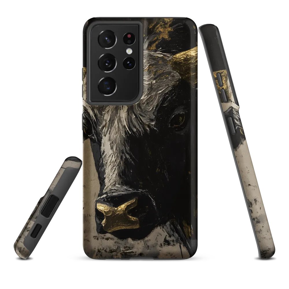 Majestic Bull: The Power in Black and Gold