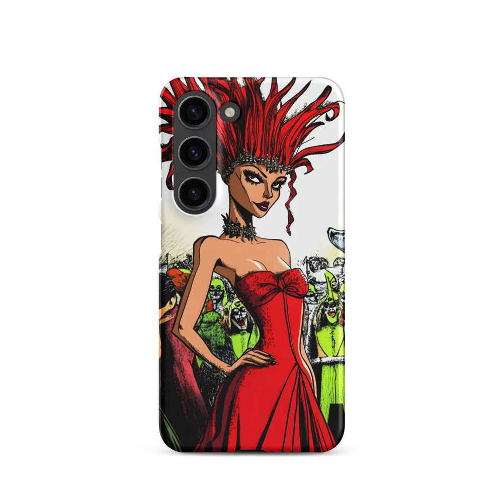 Fiery Elegance: A Fashion Statement | Phone Case |  S23 | Snap Case | Matte