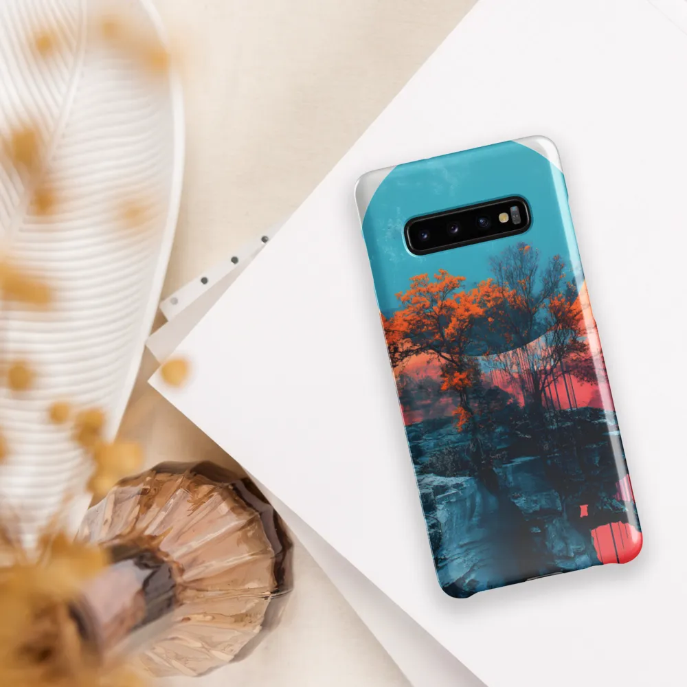 Ethereal Landscapes: A Dance of Color and Form | Phone Case |  S10 Plus | Snap Case | Glossy