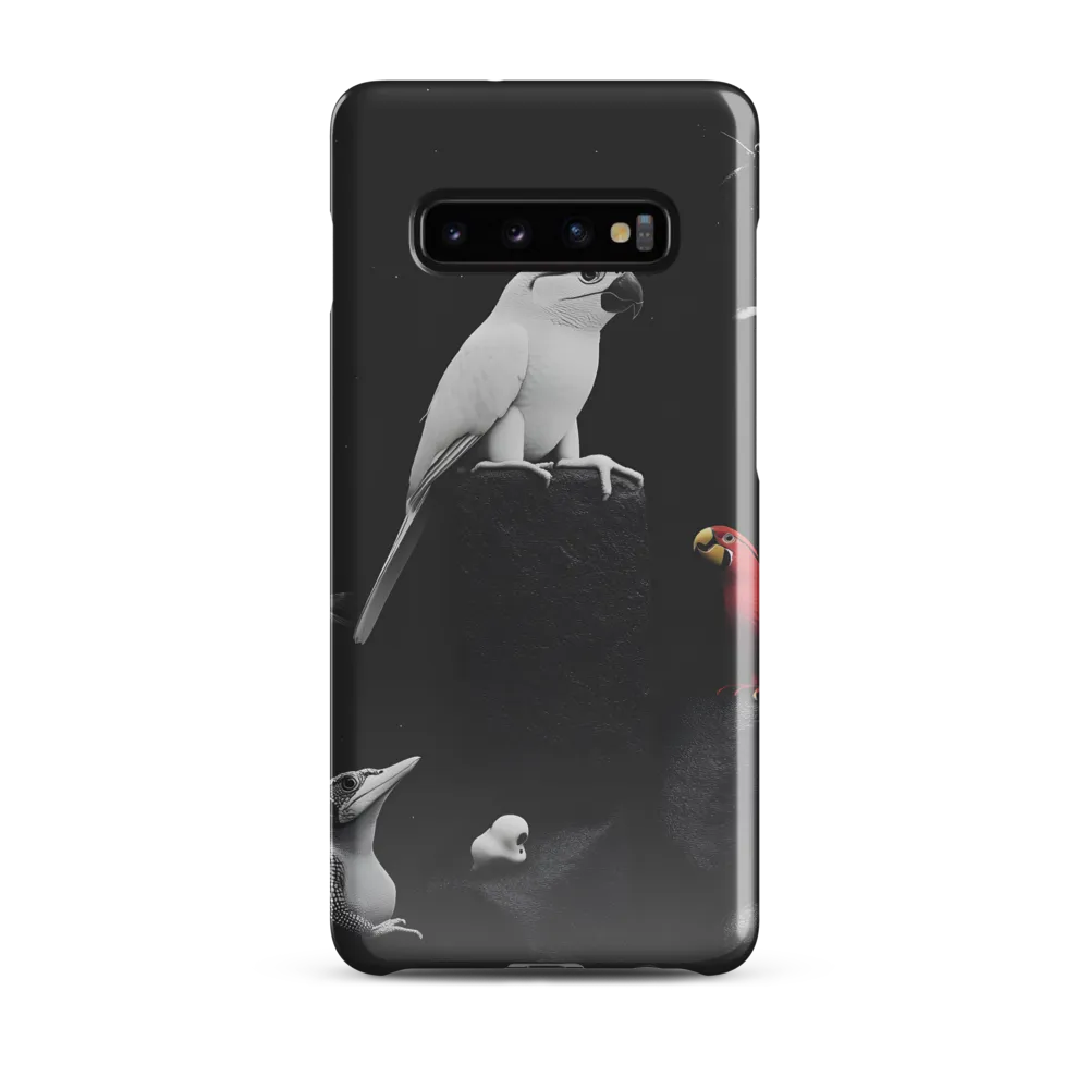 Harmony in Monochrome: A Surreal Assembly of Nature | Phone Case |  S10 Plus | Snap Case | Glossy