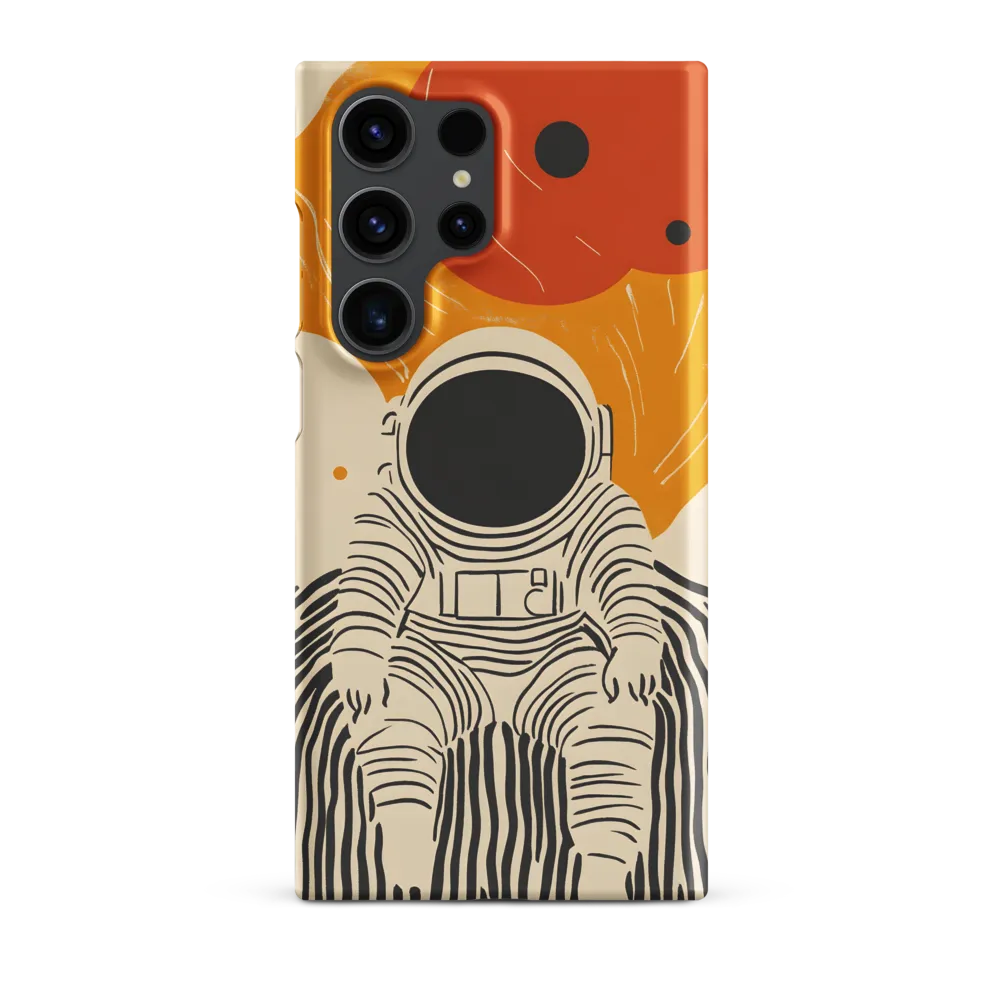 Astronaut in Cosmic Thoughts | Phone Case |  S23 Ultra | Snap Case | Matte
