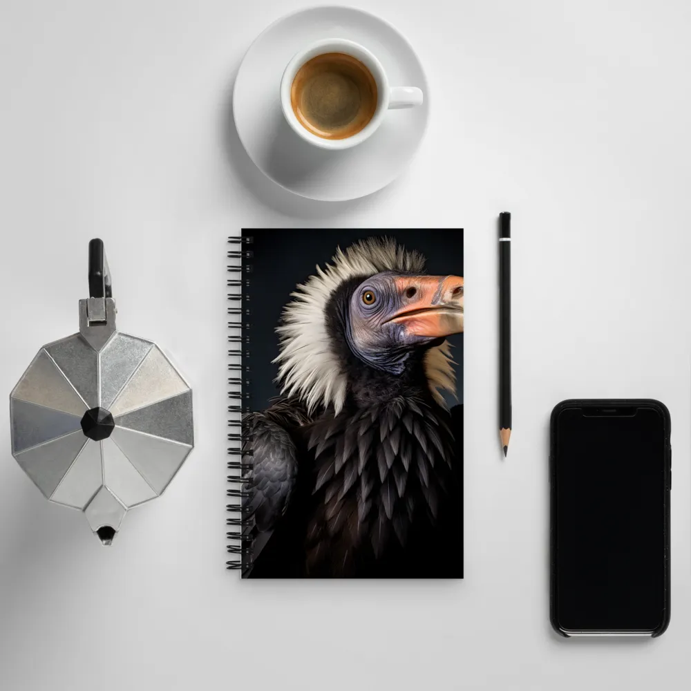 Majestic Vulture Portrait | Spiral Notebook