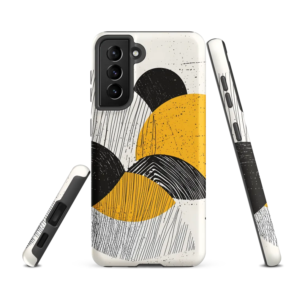 Dynamic Harmony in Black and Yellow