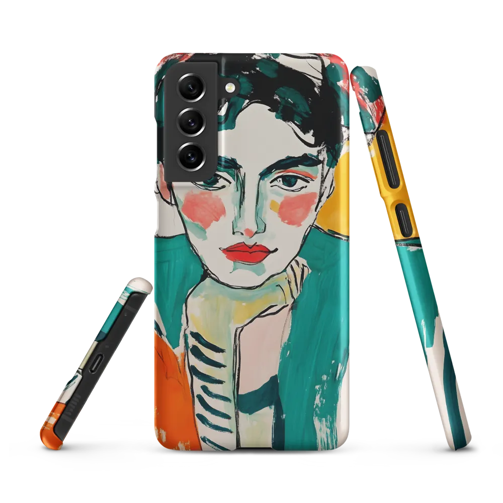 Contemplative Portrait in Bold Hues