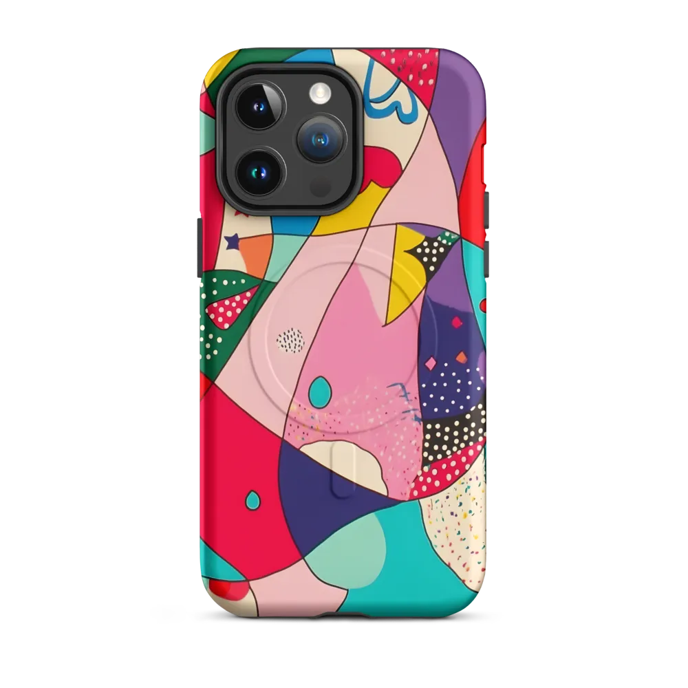 Playful Geometry in Color | Phone Case |  14 Pro Max | MagSafe® Tough Case | Matte
