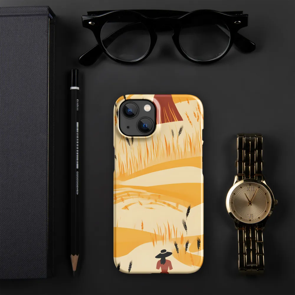 Embracing the Fields: A Floral Journey | Phone Case |  13 | Snap Case | Glossy