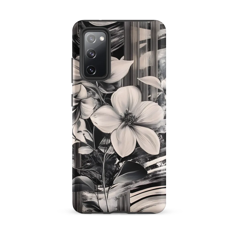 Ethereal Bloom: A Dance of Monochromes