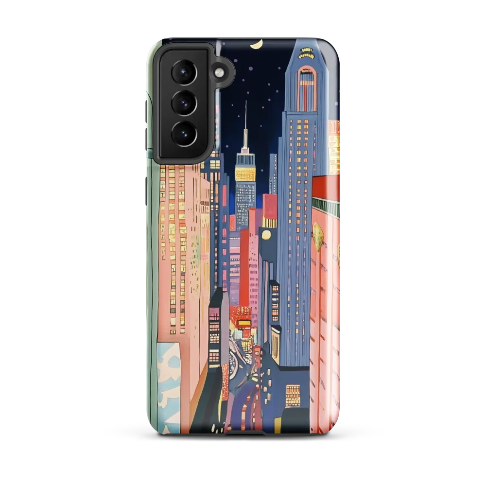 Urban Dreamscape: A Pop Art Night | Phone Case |  S21 Plus | Tough Case | Glossy