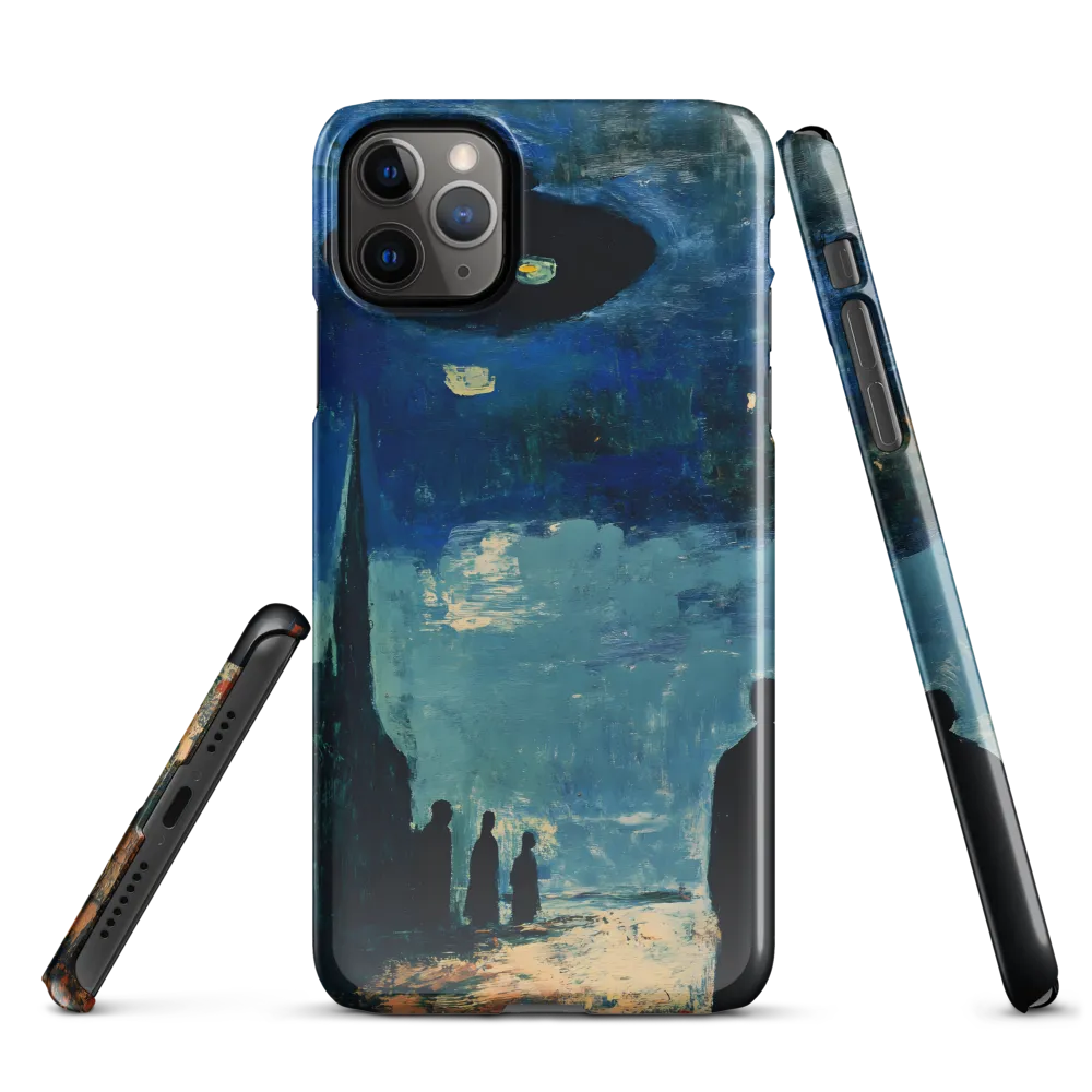 Enigmatic Encounter: A Surrealist UFO Landscape | Phone Case |  11 Pro Max | Snap Case | Glossy