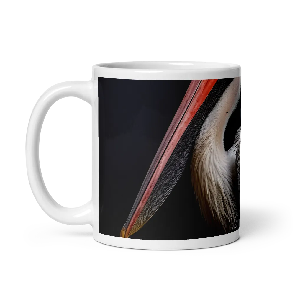 Majestic Pelican Portrait | Mug with White inside | 11 oz