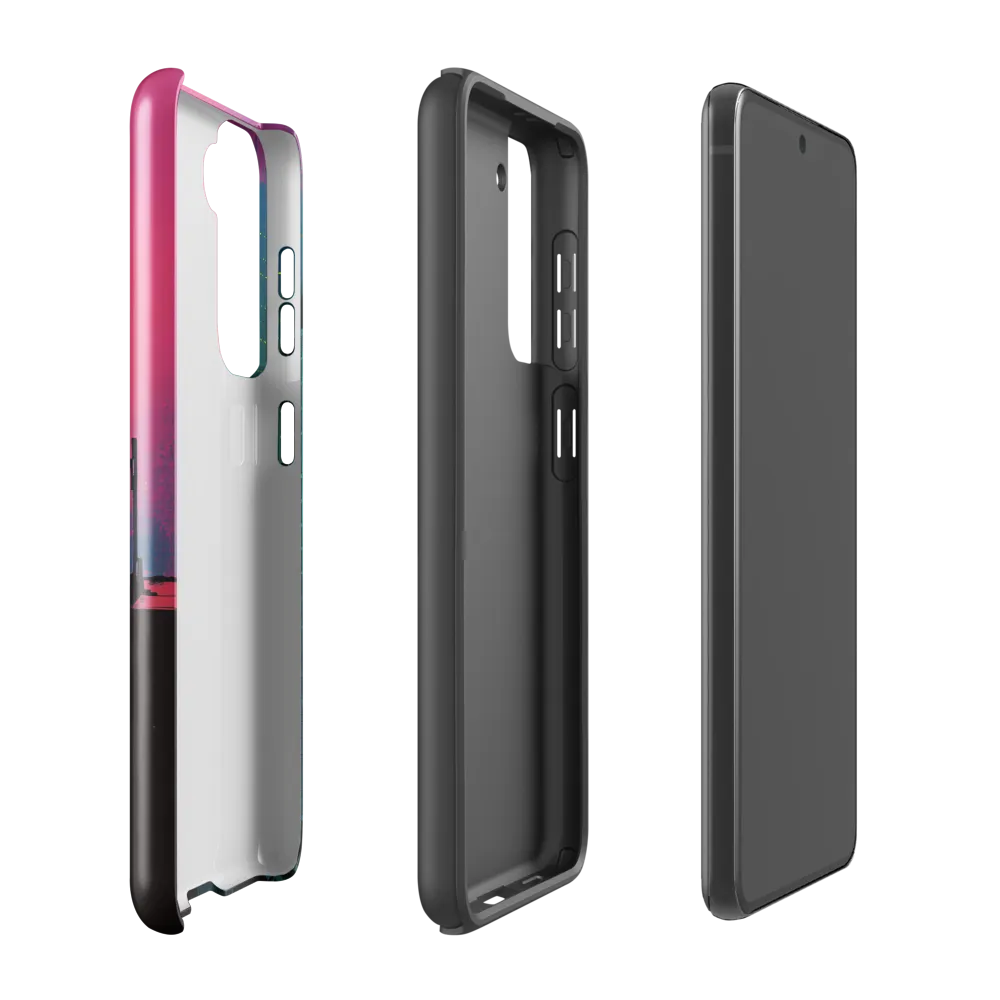 Neon Horizon | Phone Case |  S21 FE | Tough Case | Glossy
