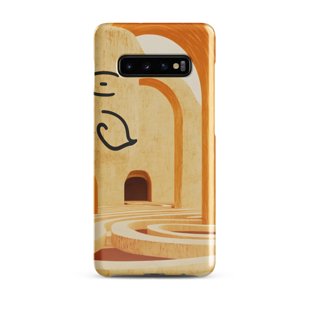 Whimsical Arches in a Beige Dreamscape | Phone Case |  S10 Plus | Snap Case | Glossy