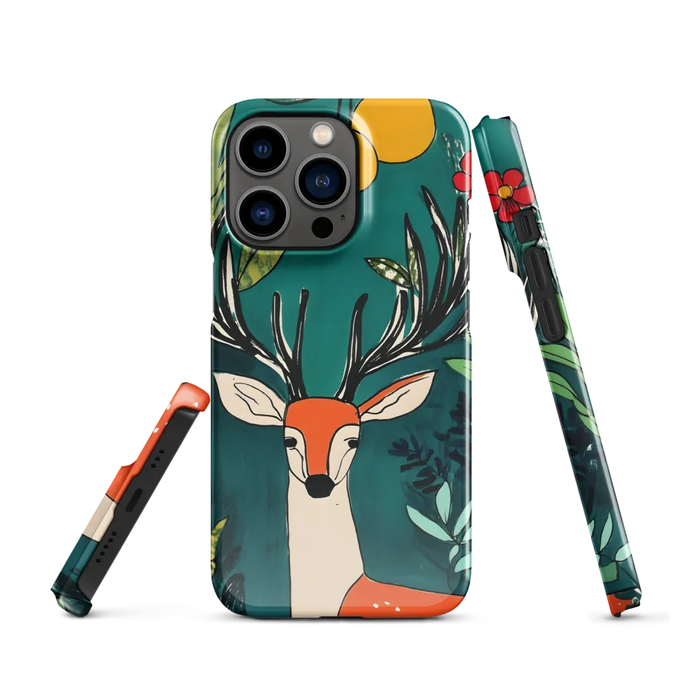 Nature's Embrace: The Majestic Deer | Phone Case |  13 Pro | Snap Case | Glossy