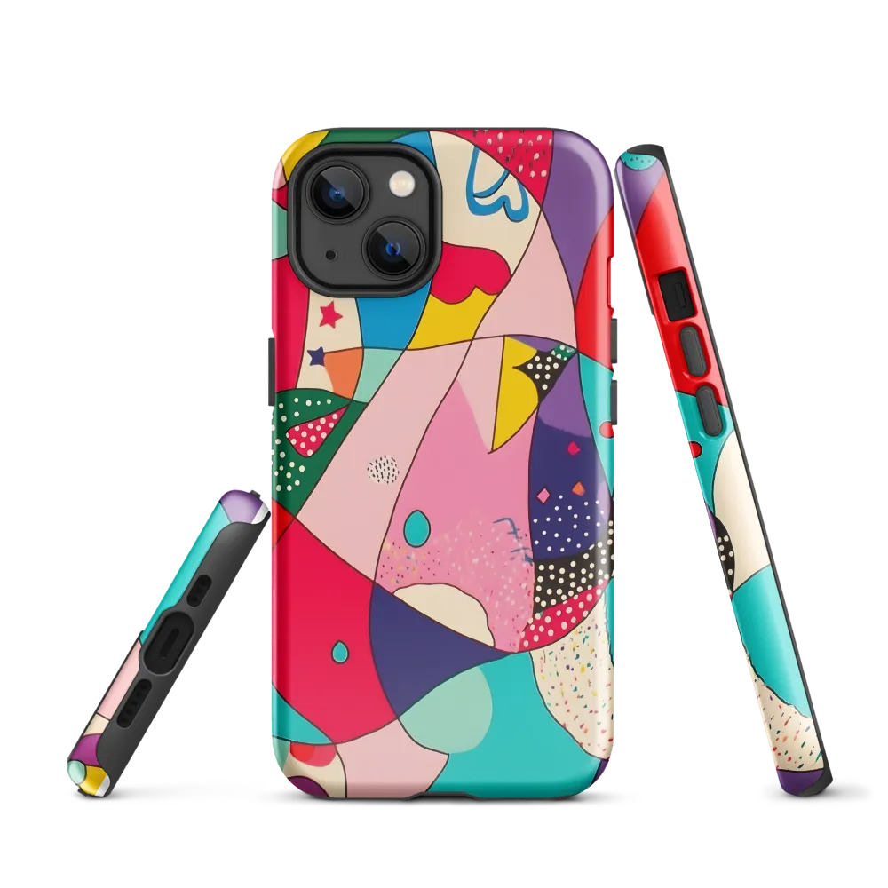 Playful Geometry in Color | Phone Case |  13 | Tough Case | Glossy