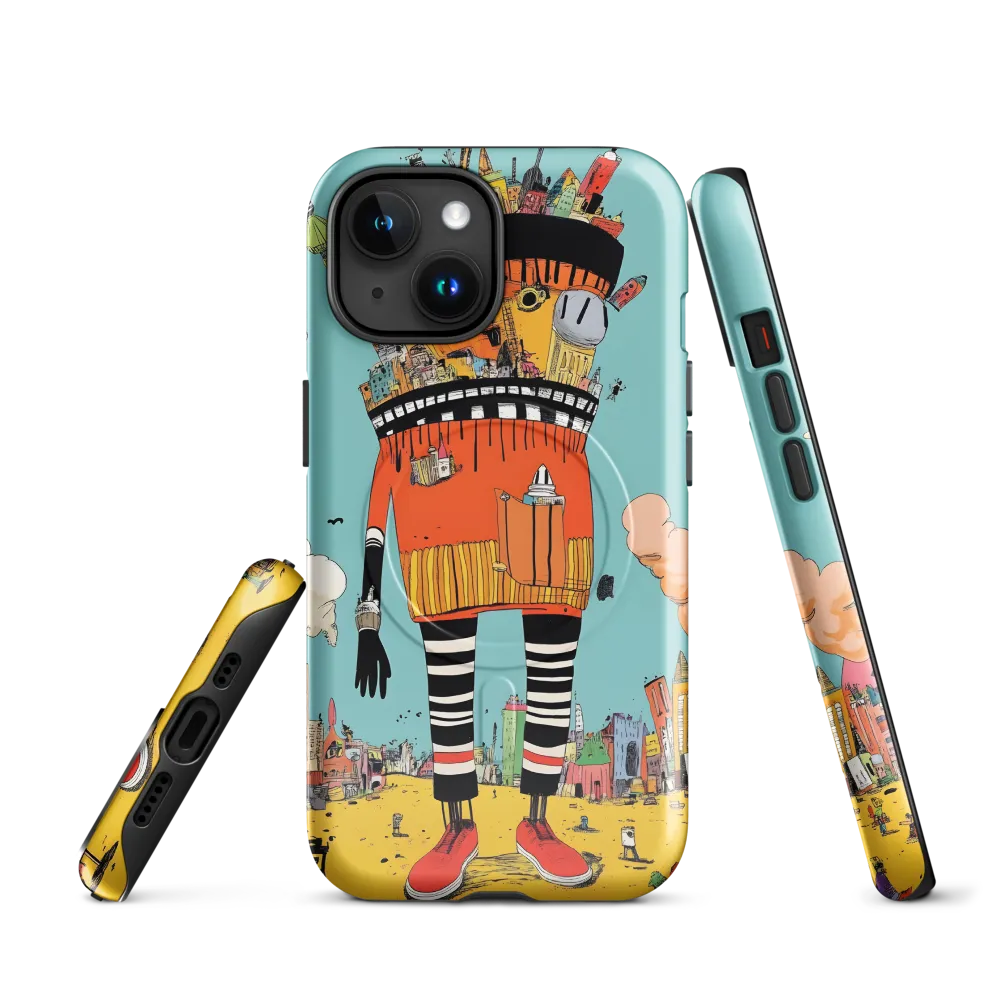Urban Fantasia: A Whimsical Encounter | Phone Case |  15 | MagSafe® Tough Case | Glossy