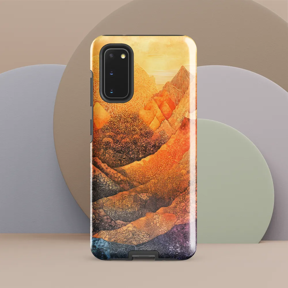 Serene Peaks of Color
