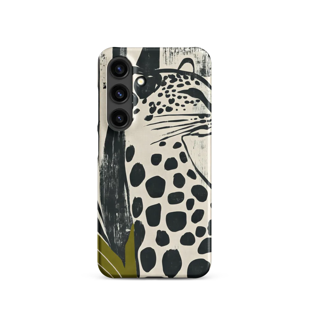 Leopard in Silhouette: A Modern Appeal | Phone Case |  S24 | Snap Case | Matte