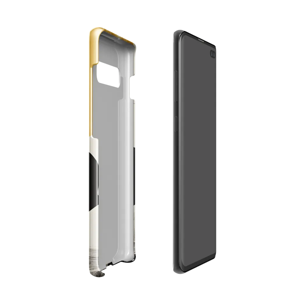 Golden Serenity: A Minimalist Portrait