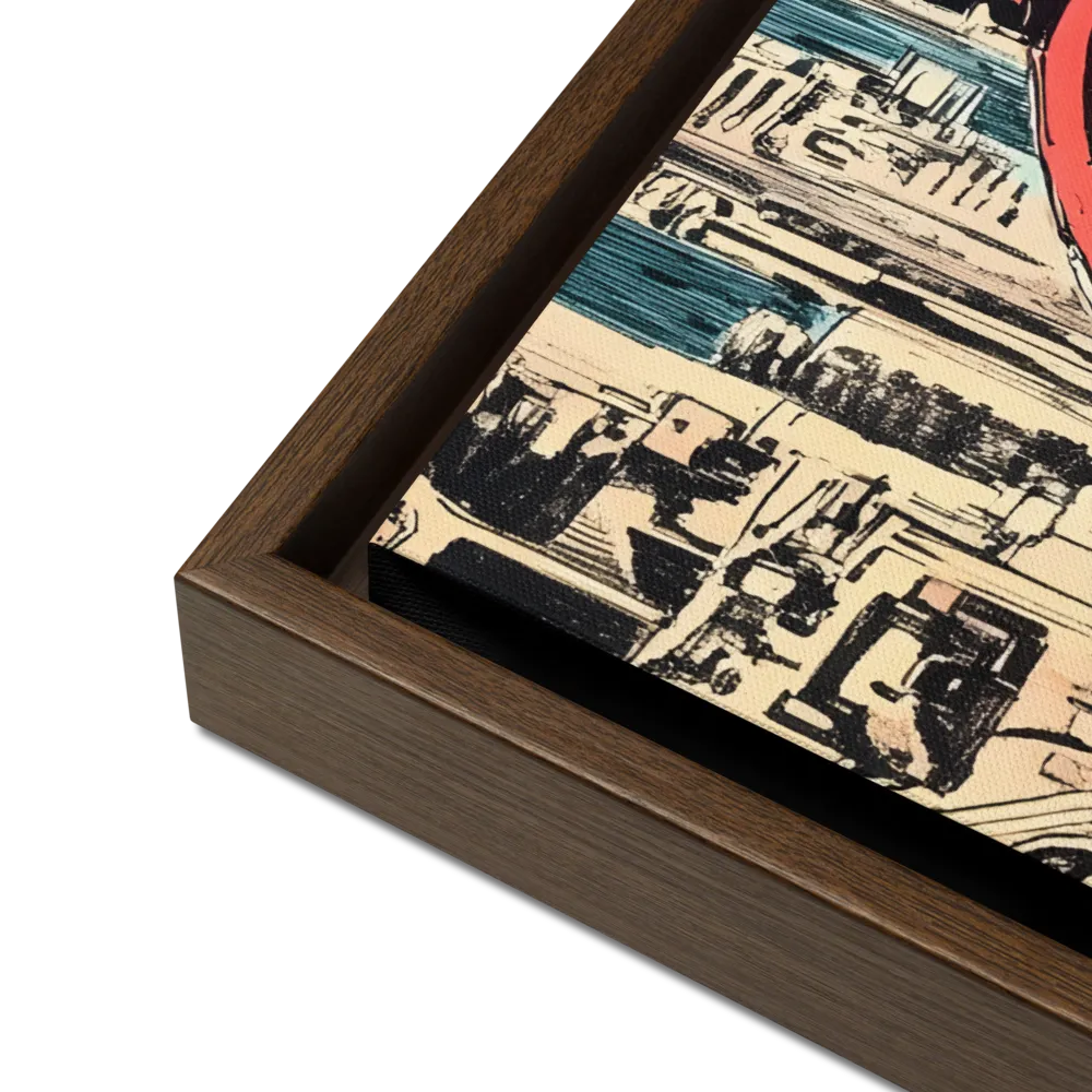 Reflections of Tomorrow | Canvas with Brown Frame | 18″×24″