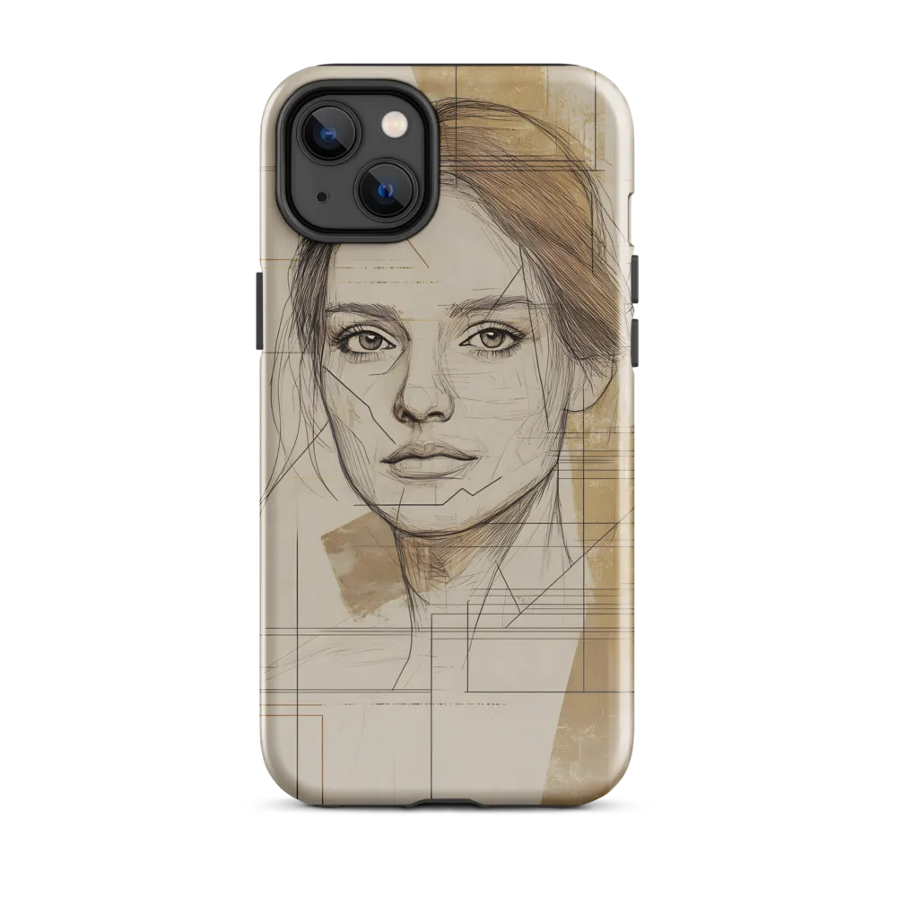 Geometric Elegance: A Modern Portrait